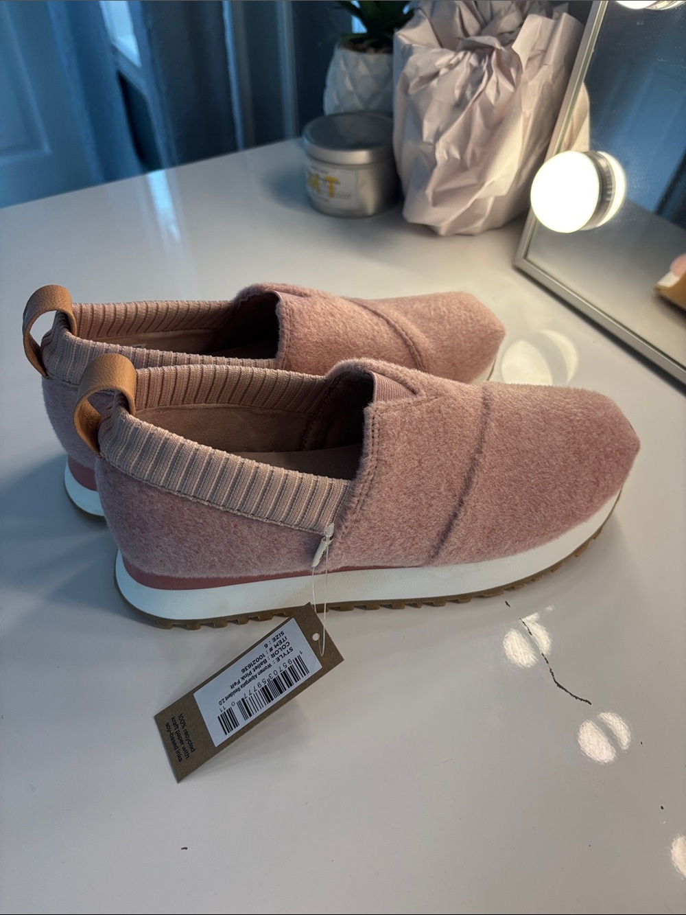 TOMs Slip-On Casual Women’s Sneakers - Blush Pink